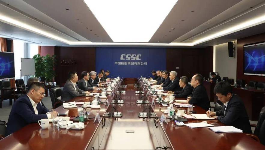 中国船舶集团董事长徐鹏与惠生集团总裁刘洪钧举行会谈