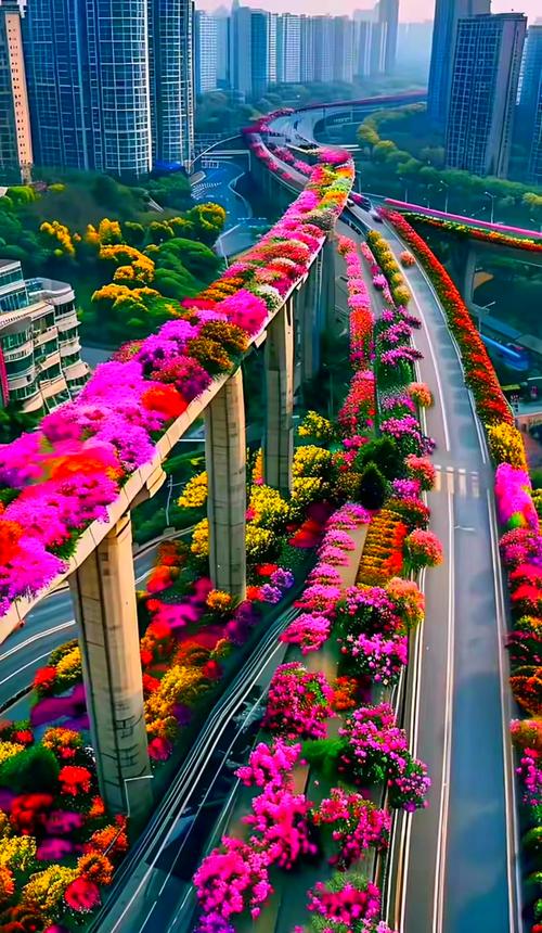 春日公路，花海相伴，一路芬芳