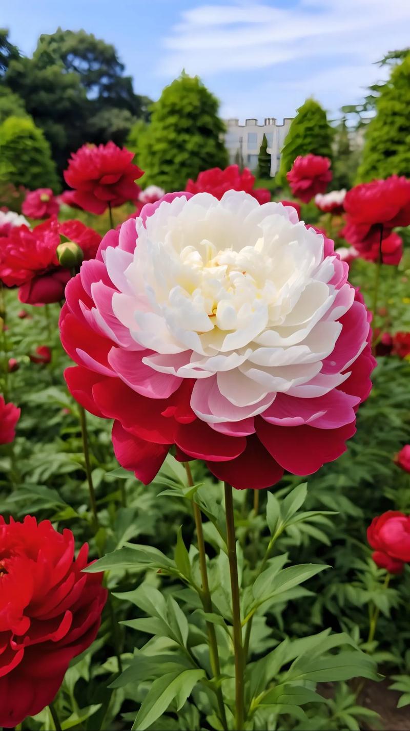 黄河奔腾不息，泰山巍峨耸立，牡丹绽放盛世华章，花开盛世-国泰民安》美好的意象让国泰民安具象化了