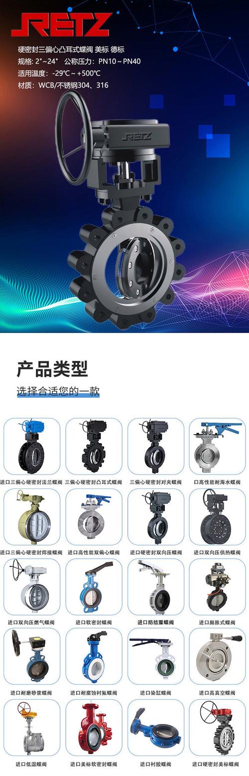 无锡智能自控申请三/四偏心蝶阀用内置凹凸轮限位结构专利，该专利密封性能好